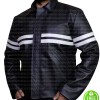 Good Will Hunting Matt Damon Black Leather Jacket