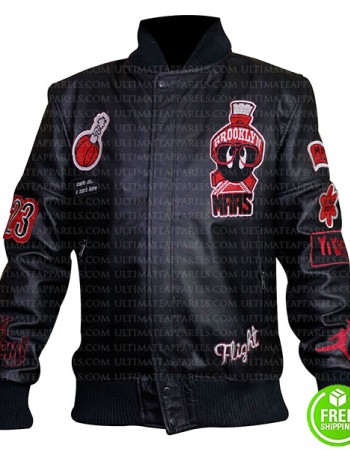 Jordan Marvin Bomber Mens Black/Red Gym Jacket 