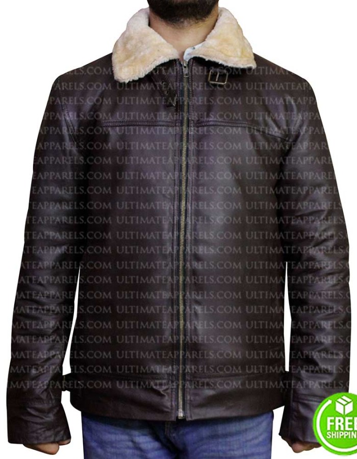 B3 RAF BROWN SHEARLING LEATHER JACKET