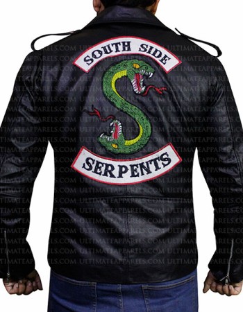 Riverdale Southside Serpents Biker Black Leather Jacket