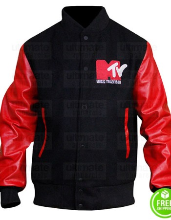 Robert Pattinson MTV Bomber Letterman Jacket
