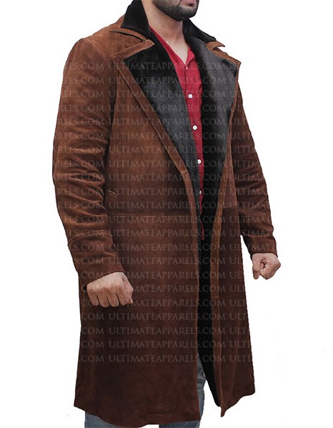 ATOMIC BLONDE JAMES MCAVOY (DAVID PERCIVAL) BROWN COAT