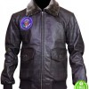John F Kennedy JFK Air Force One Bomber Aviator Black Jacket
