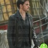 ONCE UPON A TIME COLIN O'DONOGHUE (CAPTAIN HOOK) BLACK LEATHER JACKET