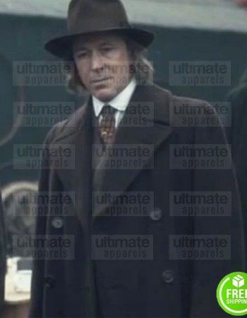 PEAKY BLINDERS AIDAN GILLEN (ABERAMA GOLD) BROWN WOOL COAT
