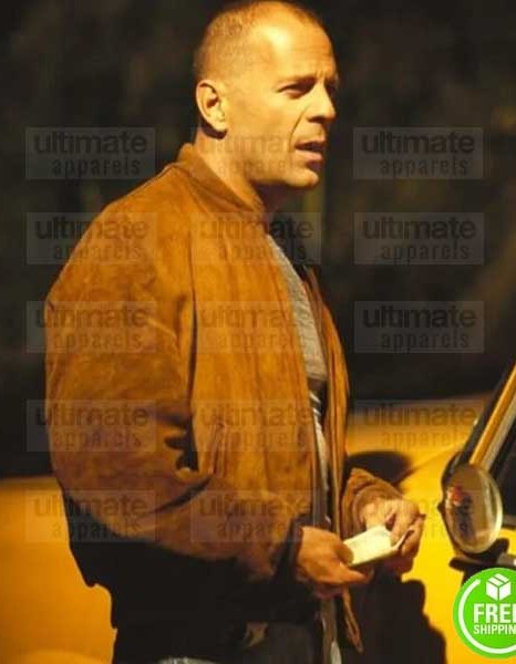Pulp Fiction Bruce Willis (Butch Coolidge) Brown Suede Leather Jacket
