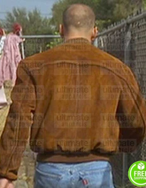 Pulp Fiction Bruce Willis (Butch Coolidge) Brown Suede Leather Jacket
