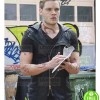 SHADOWHUNTERS DOMINIC SHERWOOD (JACE HERONDALE) BLACK LEATHER VEST