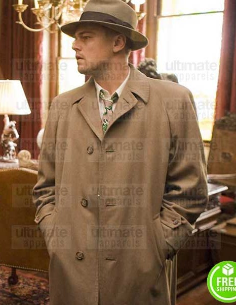 SHUTTER ISLAND LEONARDO DICAPRIO (TEDDY DANIELS) WOOL COAT