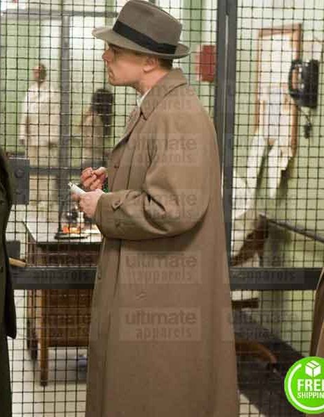 SHUTTER ISLAND LEONARDO DICAPRIO (TEDDY DANIELS) WOOL COAT
