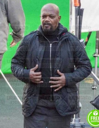SPIDER-MAN FAR FROM HOME SAMUEL L. JACKSON (NICK FURY) BLACK COTTON JACKET