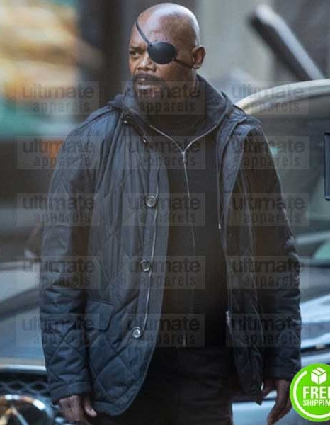 SPIDER-MAN FAR FROM HOME SAMUEL L. JACKSON (NICK FURY) BLACK COTTON JACKET