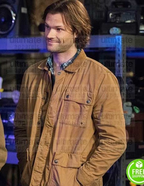 SUPERNATURAL JARED PADALECKI (SAM WINCHESTER) BROWN COTTON JACKET