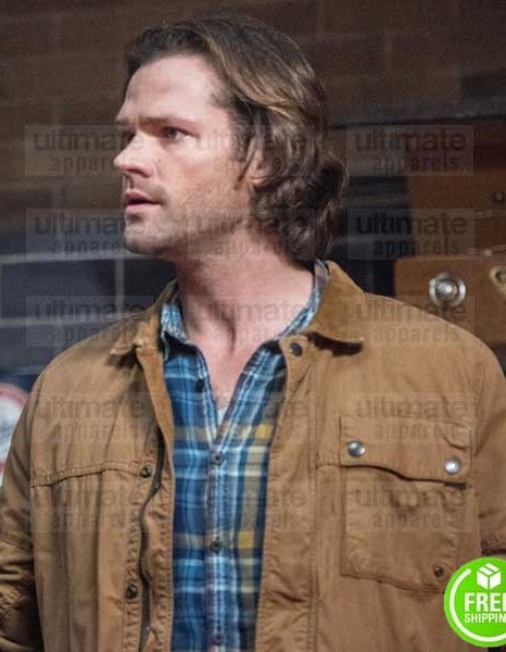SUPERNATURAL JARED PADALECKI (SAM WINCHESTER) BROWN COTTON JACKET