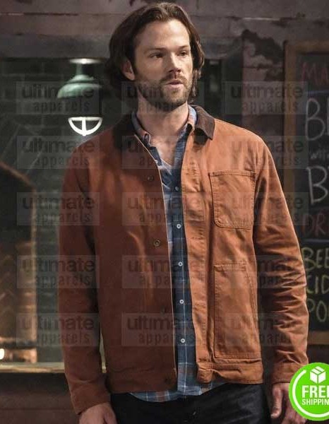 SUPERNATURAL JARED PADALECKI (SAM WINCHESTER) BROWN SUEDE LEATHER JACKET