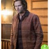SUPERNATURAL JARED PADALECKI (SAM WINCHESTER) BROWN SUEDE LEATHER JACKET