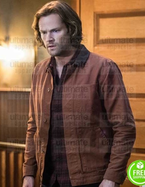SUPERNATURAL JARED PADALECKI (SAM WINCHESTER) BROWN SUEDE LEATHER JACKET