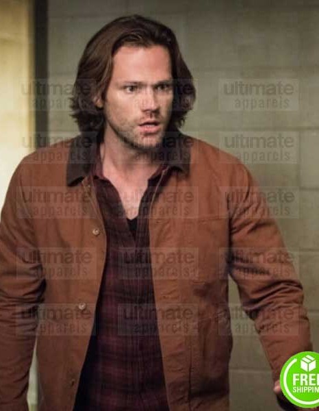 SUPERNATURAL JARED PADALECKI (SAM WINCHESTER) BROWN SUEDE LEATHER JACKET