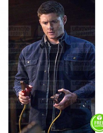 SUPERNATURAL JENSEN ACKLES (DEAN WINCHESTER) BLUE COTTON JACKET