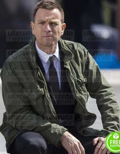 T2 TRAINSPOTTING EWAN MCGREGOR (RENTON) GREEN COTTON JACKET