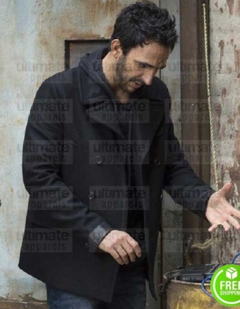 THE BLACKLIST AMIR ARISON (ARAM MOJTABAI) BLACK WOOL JACKET