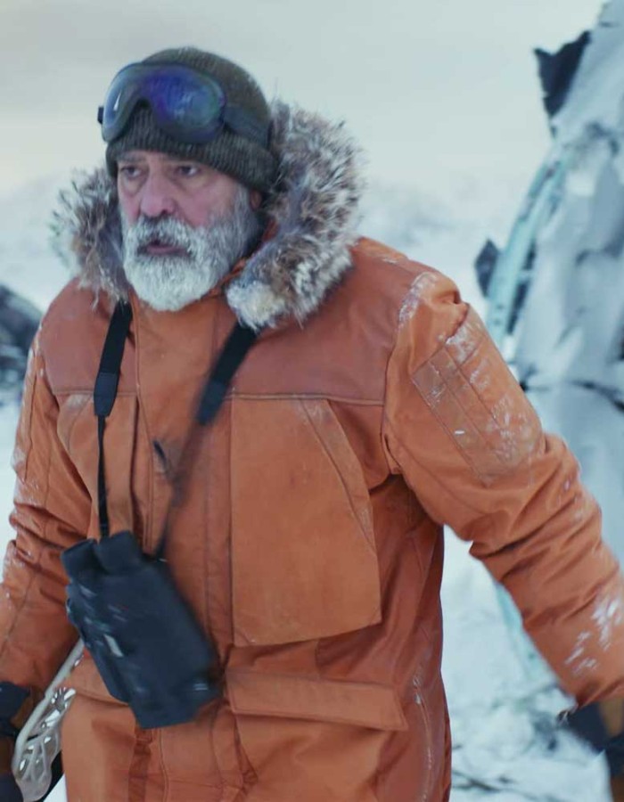 THE MIDNIGHT SKY GEORGE CLOONEY TAN BROWN JACKET