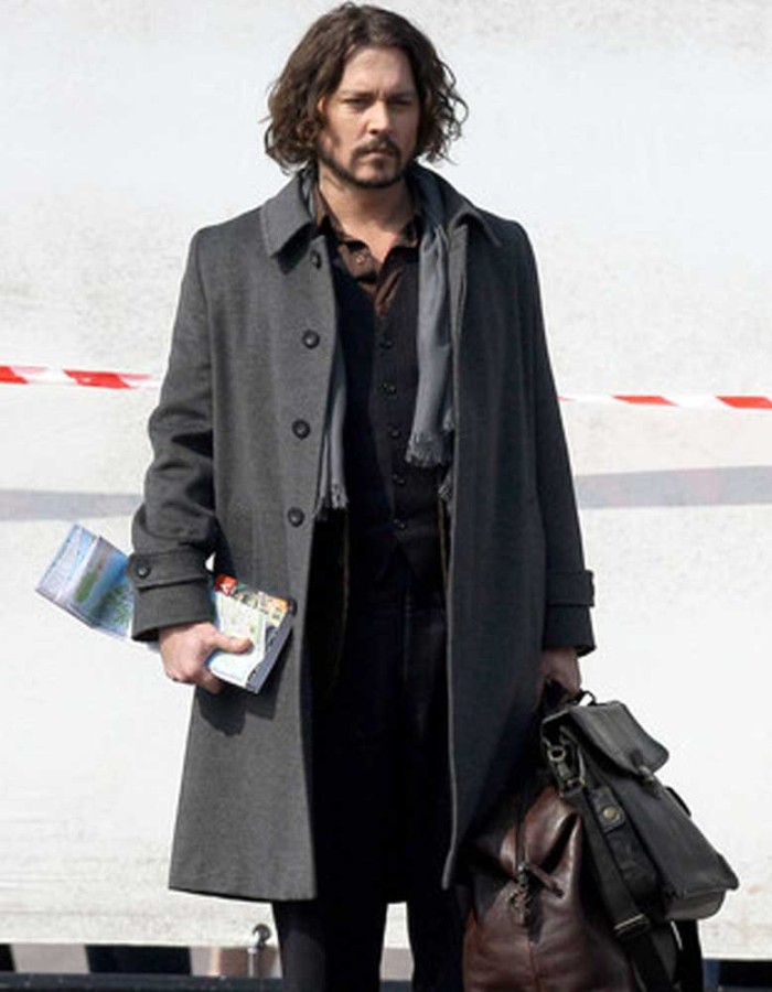 THE TOURIST JOHNNY DEPP GREY COAT