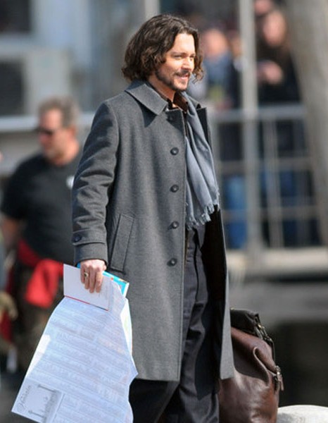 THE TOURIST JOHNNY DEPP GREY COAT