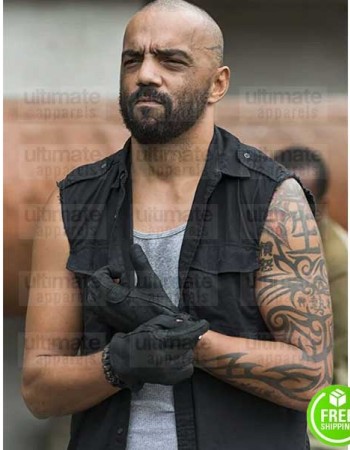 THE WALKING DEAD MIKE SEAL (GARY) BLACK COTTON VEST