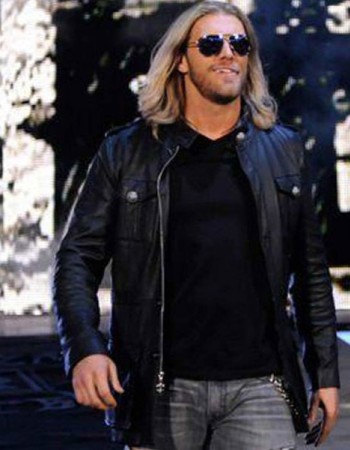 WWE EDGE WRESTLER BLACK LEATHER JACKET
