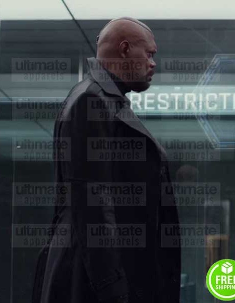 CAPTAIN AMERICA WINTER SOLDIER SAMUEL L. JACKSON (NICK FURY) COTTON COAT