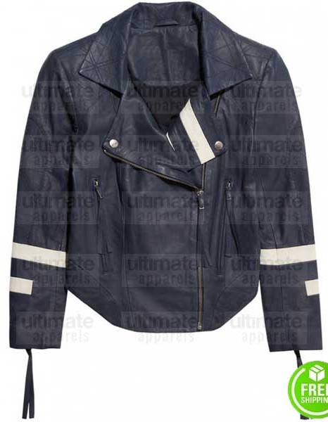 AGENTS OF SHIELD CHLOE BENNET (DAISY JOHNSON) BLUE LEATHER JACKET
