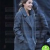 ANTLERS KERI RUSSELL (JULIA MEADOWS) GREY WOOL COAT