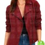 ARROW WILLA HOLLAND (THEA QUEEN) RED SUEDE JACKET