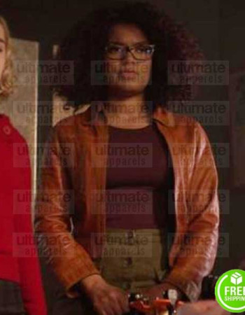 CHILLING ADVENTURES OF SABRINA JAZ SINCLAIR (ROSALIND WALKER) LEATHER JACKET