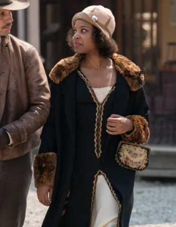 DAMNATION CHASTEN HARMON (BESSIE LOUVIN) FUR COLLAR COAT