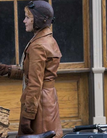 DAMNATION SARAH JONES (AMELIA DAVENPORT) BROWN COAT