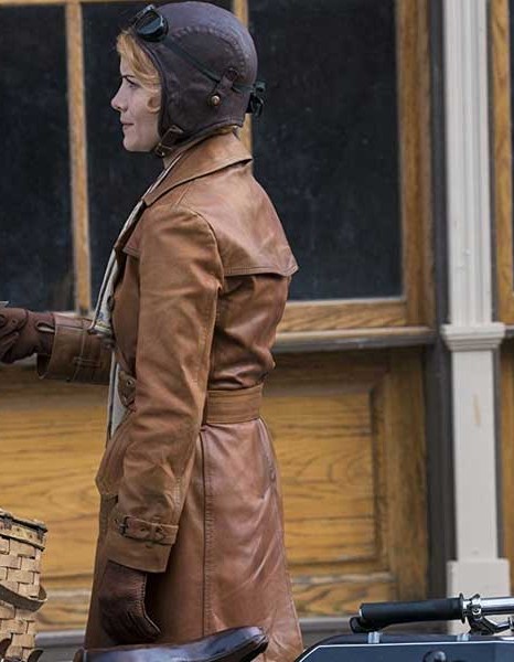 DAMNATION SARAH JONES (AMELIA DAVENPORT) BROWN COAT