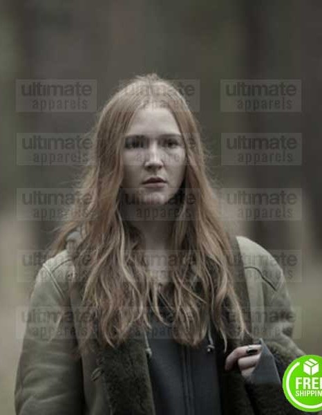 DARK GINA STIEBITZ (FRANZISKA DOPPLER) FUR LEATHER JACKET