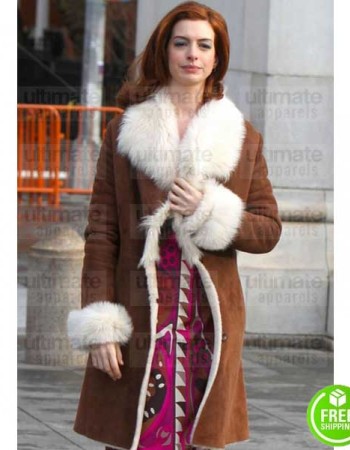 MODERN LOVE ANNE HATHAWAY (LEXI) SUEDE FUR COAT