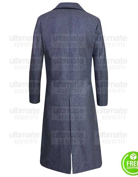 OCEAN'S 8 SANDRA BULLOCK (DEBBIE OCEAN) GREY WOOL TRENCH COAT