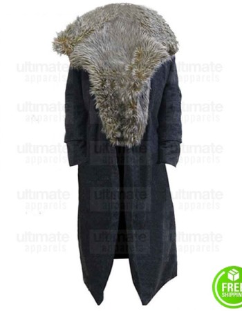 PUBLIC ENEMIES MARION COTILLARD FUR COLLAR COAT