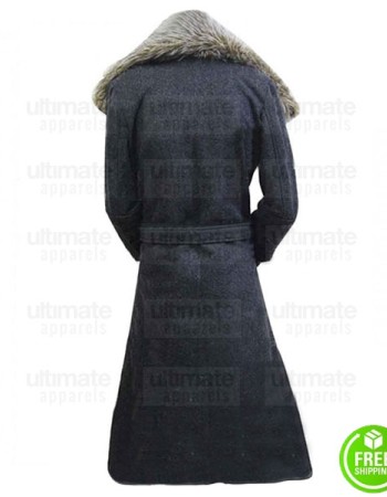 PUBLIC ENEMIES MARION COTILLARD FUR COLLAR COAT