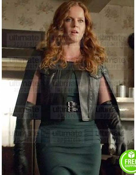ONCE UPON A TIME REBECCA MADER BLACK LEATHER JACKET