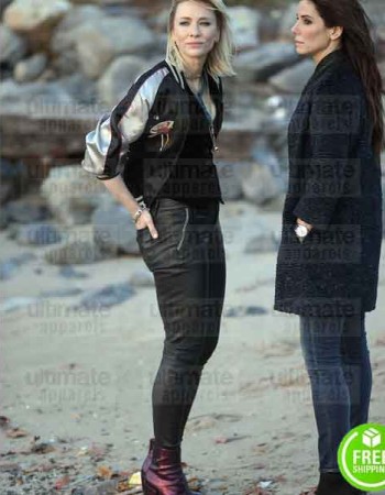 OCEAN'S 8 CATE BLANCHETT (LOU) BLACK LEATHER PANT