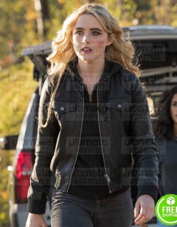 SUPERNATURAL KATHERINE RAMDEEN (ALEXIS JONES) BLACK LEATHER JACKET
