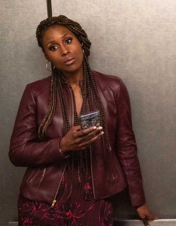 THE LOVEBIRDS ISSA RAE MAROON JACKET