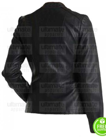 WOMEN'S BLACK LEATHER JACKET HOUSTON TX