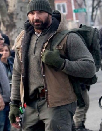 BUSHWICK DAVE BAUTISTA  BROWN COTTON VEST