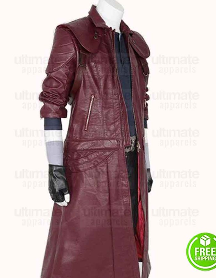 DEVIL MAY CRY 5 DANTE LEATHER TRENCH COAT